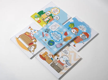 Customize children books printing for early age kids educational cardboard book case bound book