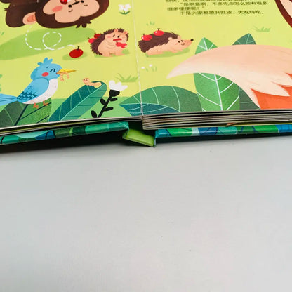 Customize children books printing for early age kids educational cardboard book case bound book