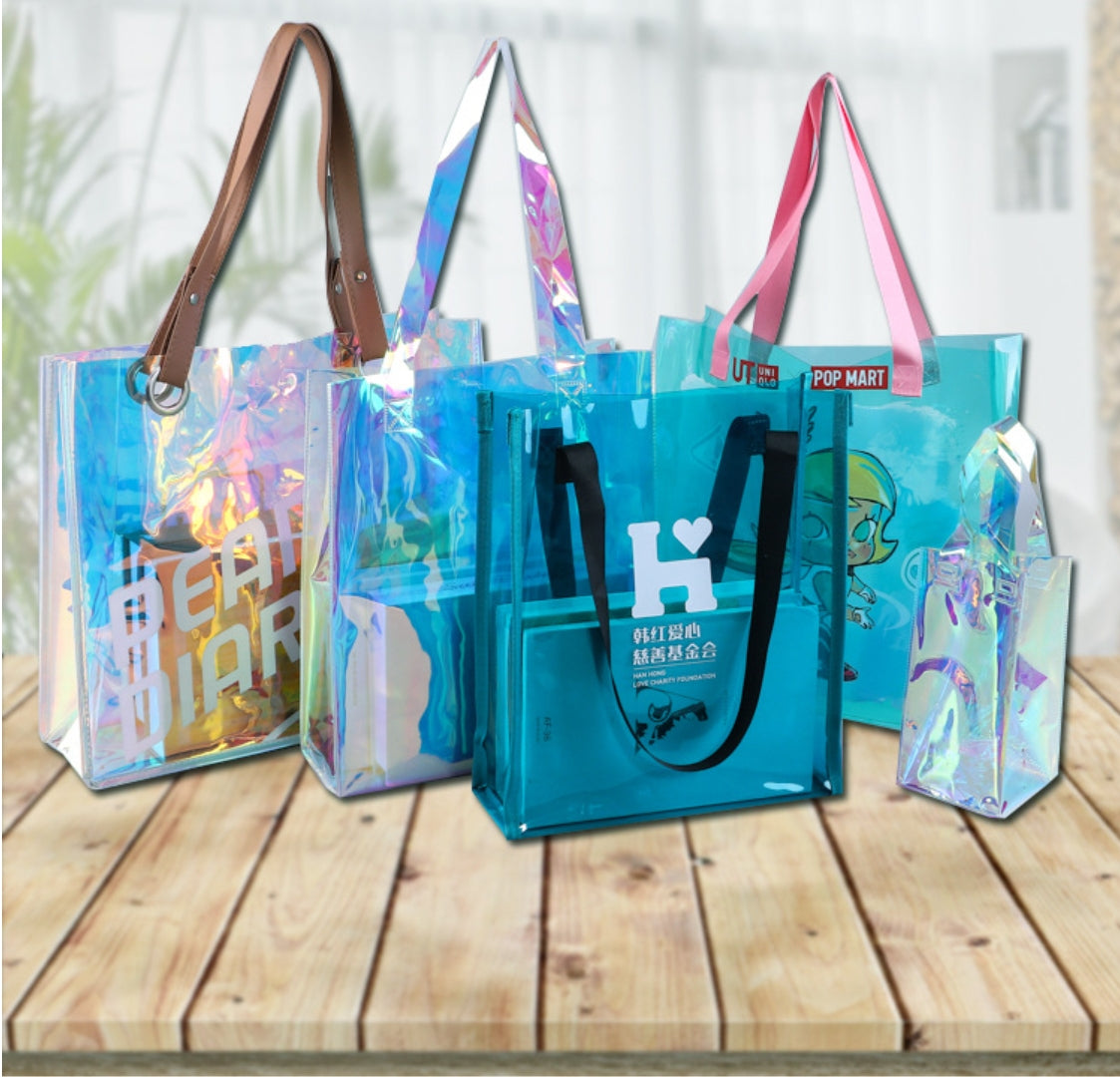 Luxury Beach Bag Women Personalized Custom Fashion waterproof laser Tote Bag