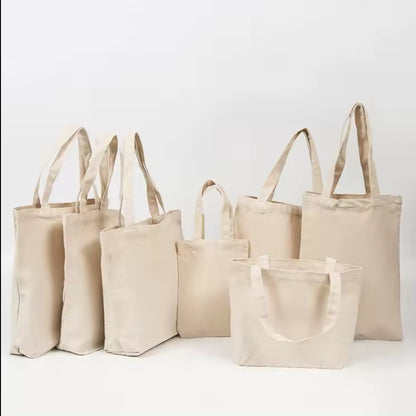 Customize Pattern Cotton Canvas Tote Shopping Bag Cotton Flower Grocery Reusable Plain Blank Cotton Canvas Tote Bag