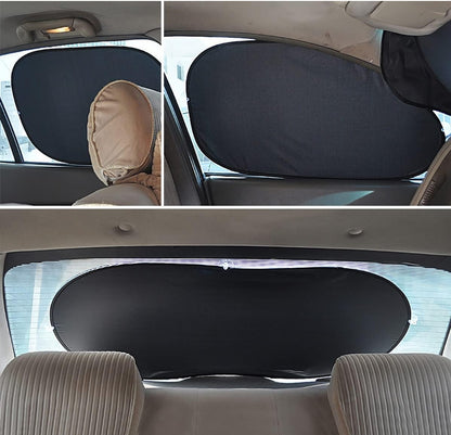 Promotional Car Window Shade, 6Pack Set Auto Sun Shades for Side Window Front and Rear Windshield with Storage Pouch for Car, SUV, Van, Truck, Full Sun Protection, Block UV Rays, Keep car Cool