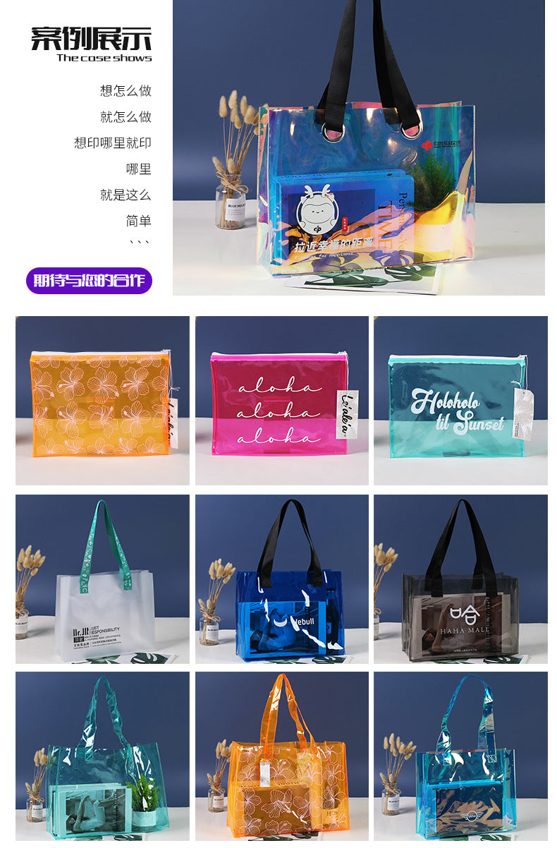 Luxury Beach Bag Women Personalized Custom Fashion waterproof laser Tote Bag