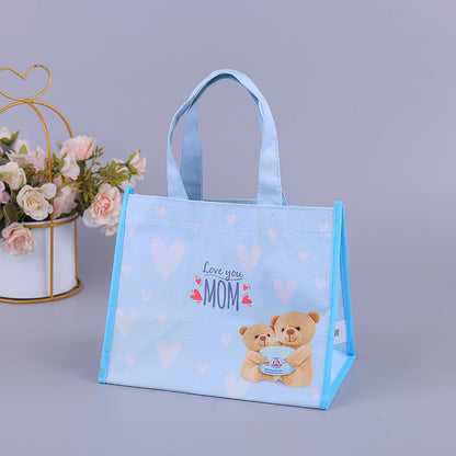 Customized Type PP Carry Bottom Gusseted Vest Polypropylene Lamination Non-Woven Nonwoven Shopping Bag